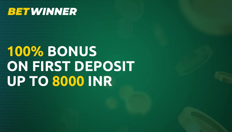 Betwinner has prepared a generous 100% first deposit bonus for new users from India